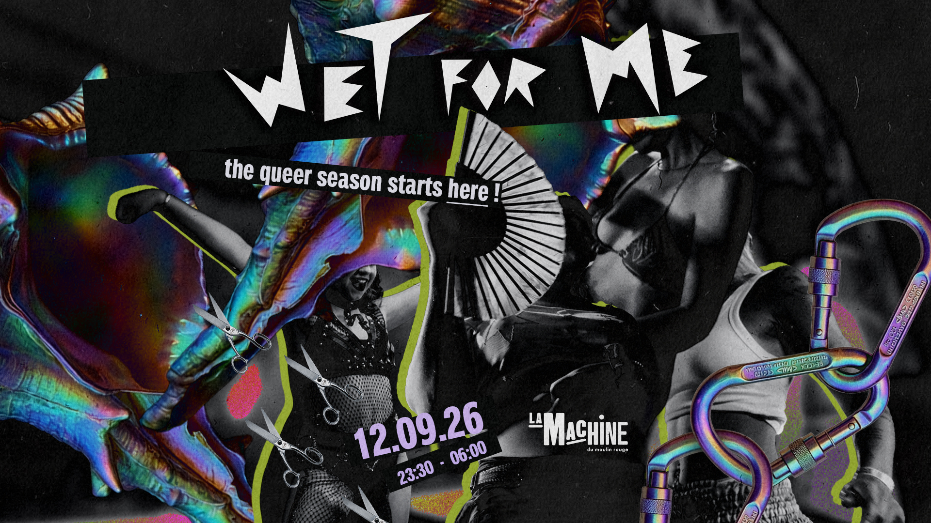 WET FOR ME - the queer season starts here ! flyer