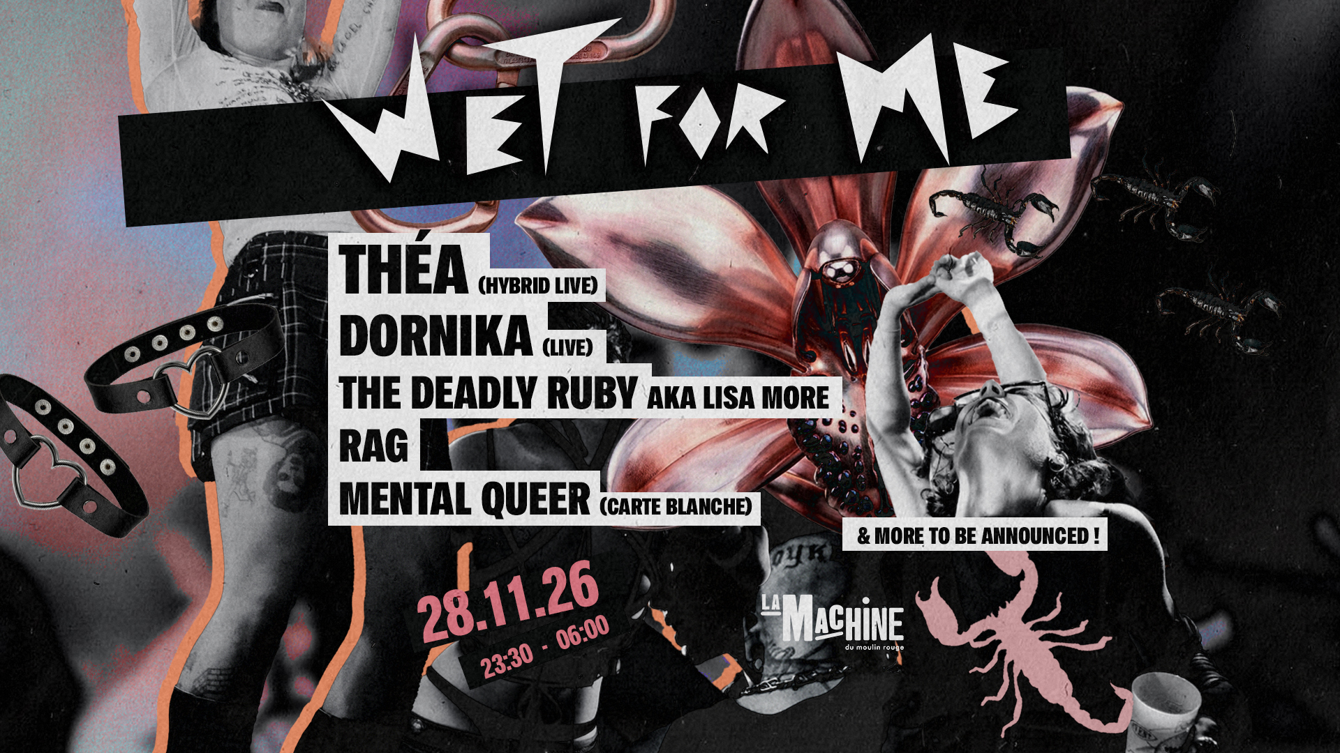 WET FOR ME - the queer season starts here ! flyer